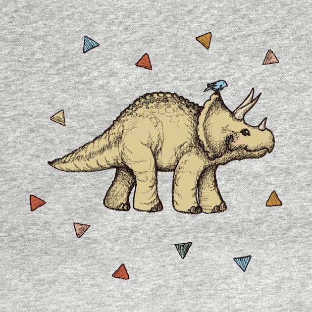 Triceratops & Triangles by micklyn